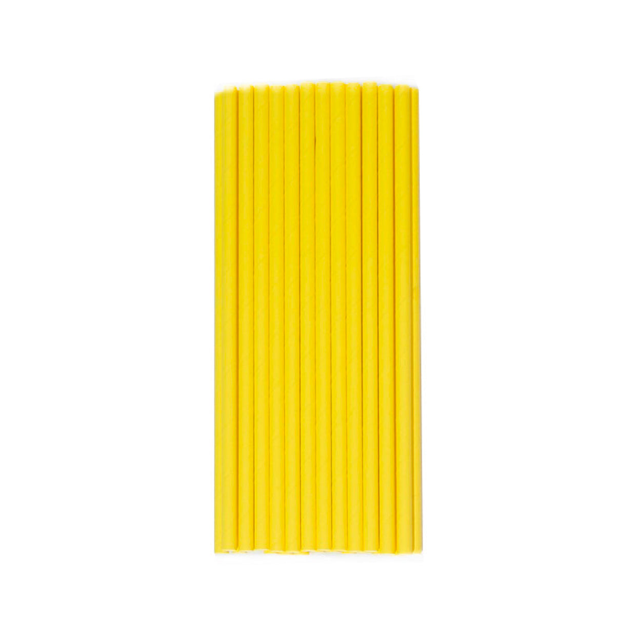 Yellow Paper Straws