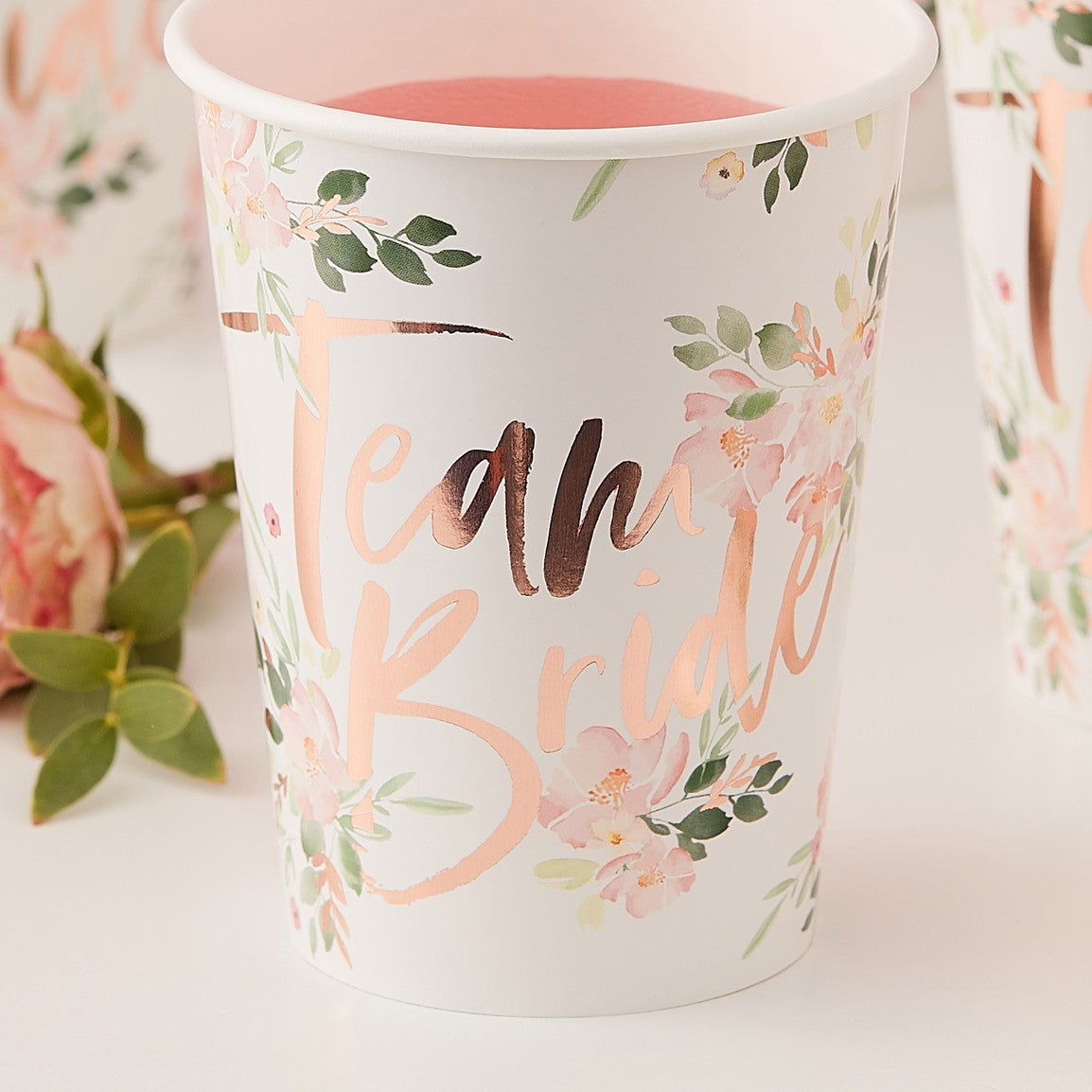 Team Bride Party Cups (pack of 8)