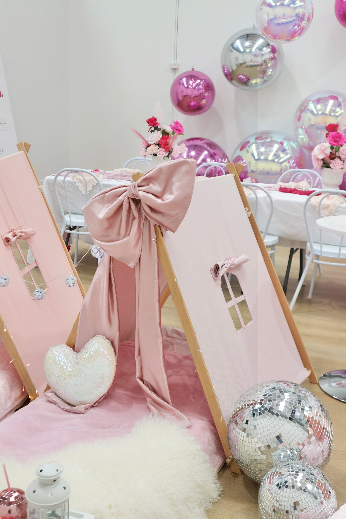 Giant Pink Satin Bow
