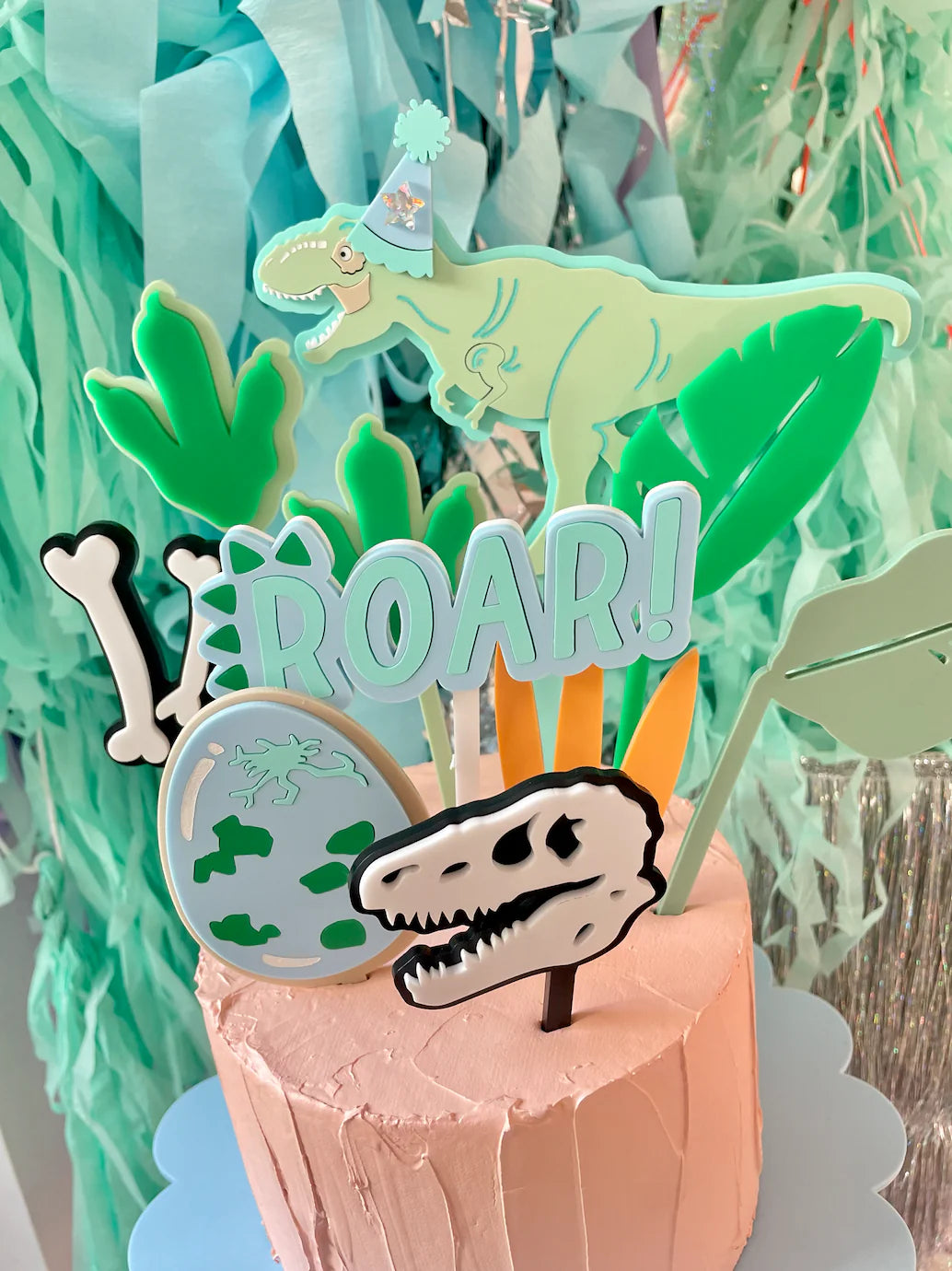 GREENS DINO ROAR - Cake Toppers (sold individually)