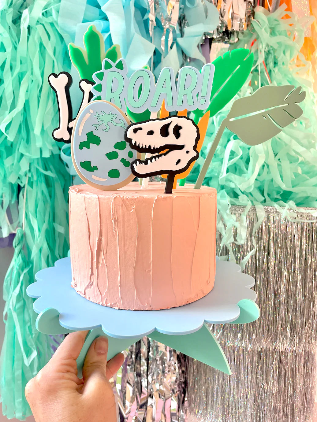 GREENS DINO ROAR - Cake Toppers (sold individually)