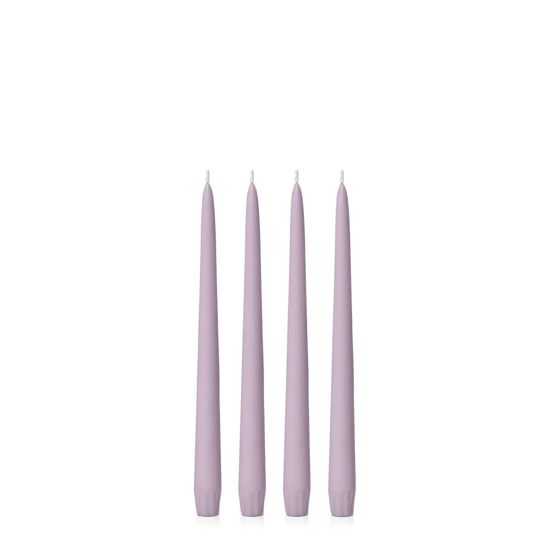 Lilac 35cm Taper Candles