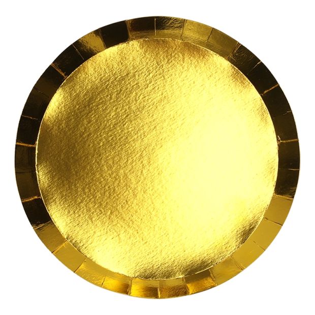 Metallic Gold Dinner Plates